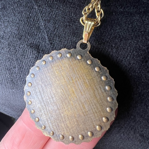 Vintage Pisces Necklace Gold Rhinestone zodiac - Picture 6 of 8